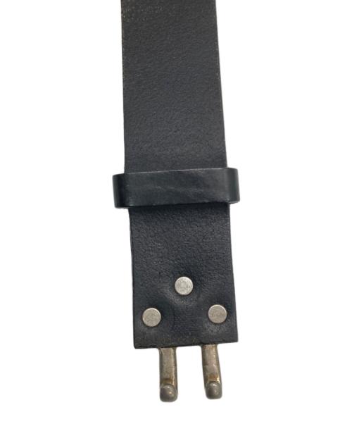 STONE ISLAND（ストーンアイランド）STONE ISLAND (ストーンアイランド) レザーフックベルト ブラック サイズ:下記の古着・服飾アイテム