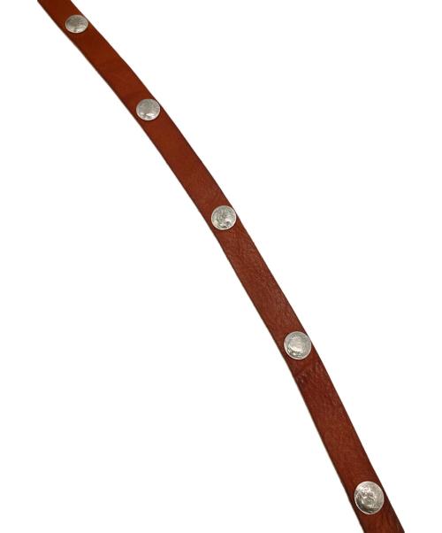 Schott（ショット）Schott (ショット) レザーベルト ブラウン サイズ:34の古着・服飾アイテム