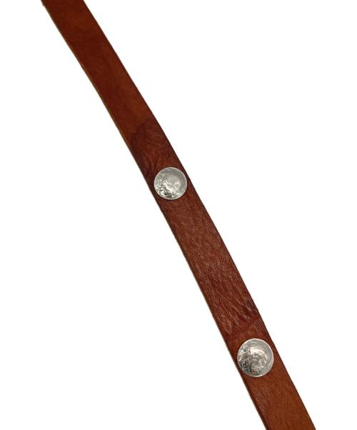 Schott（ショット）Schott (ショット) レザーベルト ブラウン サイズ:34の古着・服飾アイテム