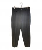 JOSEPH STUDIOジョセフスタジオ）の古着「ウィスピーストレッチ ワンタックパンツ」｜ブラック