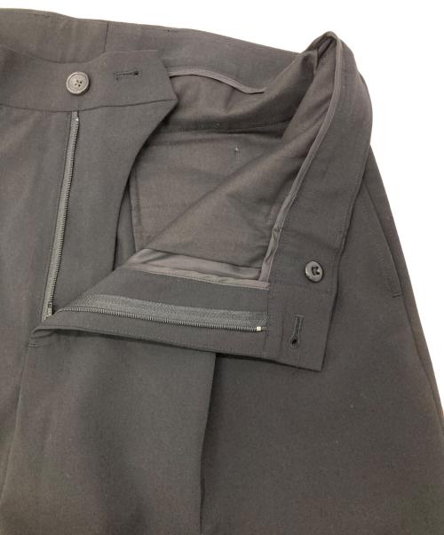 JOSEPH STUDIO（ジョセフスタジオ）JOSEPH STUDIO (ジョセフスタジオ) ウィスピーストレッチ ワンタックパンツ ブラック サイズ:6（Ｌサイス相当）の古着・服飾アイテム