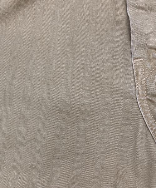 orSlow（オアスロウ）orSlow (オアスロウ) ヘリンボーン コットン ツイル フレンチ ワークパンツ ベージュ サイズ:Ｍの古着・服飾アイテム