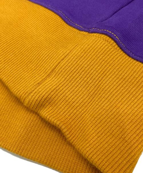 WIND AND SEA（ウィンダンシー）WIND AND SEA (ウィンダンシー) 刺繍スウェットパーカー イエロー×パープル サイズ:XLの古着・服飾アイテム