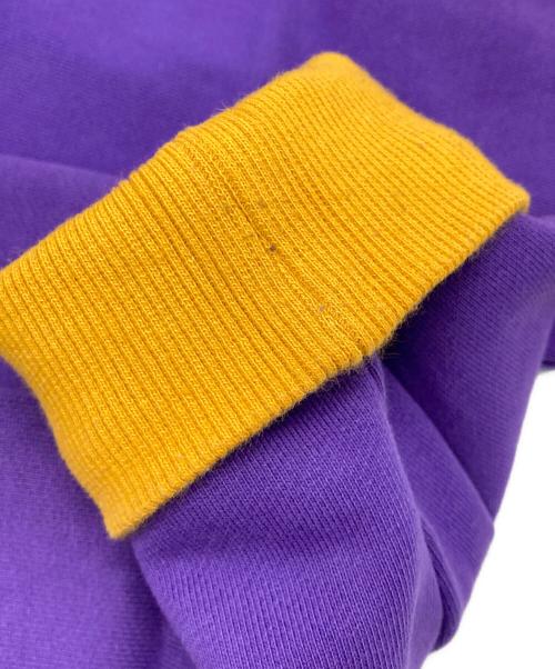 WIND AND SEA（ウィンダンシー）WIND AND SEA (ウィンダンシー) 刺繍スウェットパーカー イエロー×パープル サイズ:XLの古着・服飾アイテム