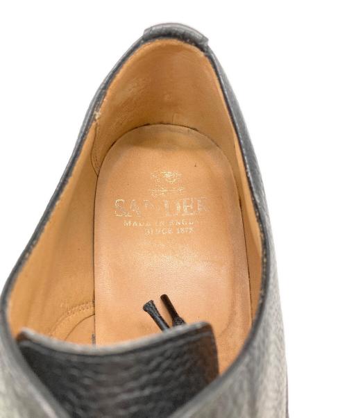 SANDERS（サンダース）SANDERS (サンダース) Uチップシューズ ブラック サイズ:US 9 1/2の古着・服飾アイテム