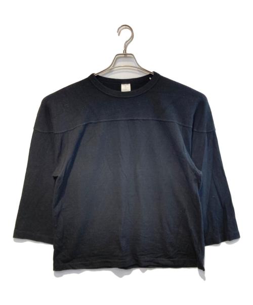 COMOLI（コモリ）COMOLI (コモリ) ウールフットボールTシャツ ブラック サイズ:2の古着・服飾アイテム