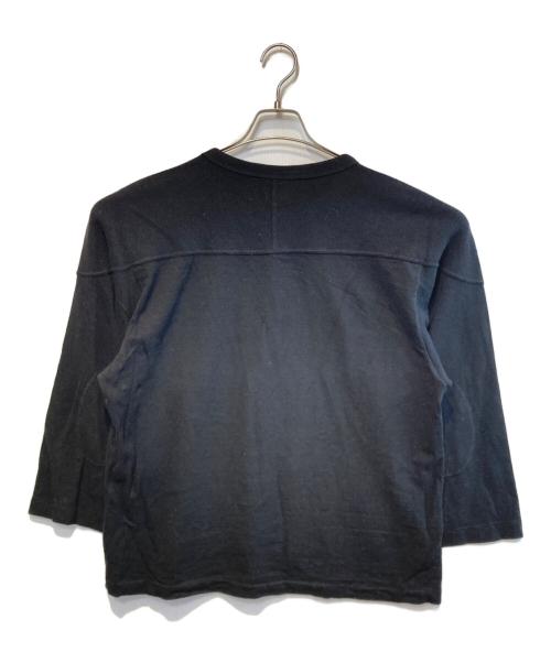 COMOLI（コモリ）COMOLI (コモリ) ウールフットボールTシャツ ブラック サイズ:2の古着・服飾アイテム