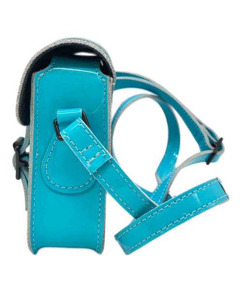 Dr.Martens（ドクターマーチン）Dr.Martens (ドクターマーチン) パテントレザーサッチェルバッグ ブルーの古着・服飾アイテム