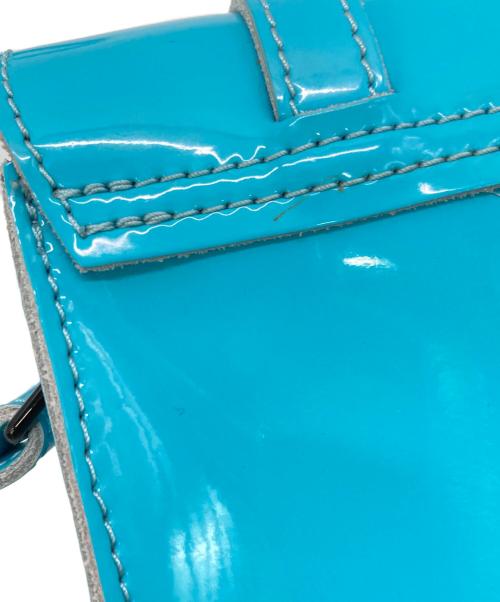 Dr.Martens（ドクターマーチン）Dr.Martens (ドクターマーチン) パテントレザーサッチェルバッグ ブルーの古着・服飾アイテム