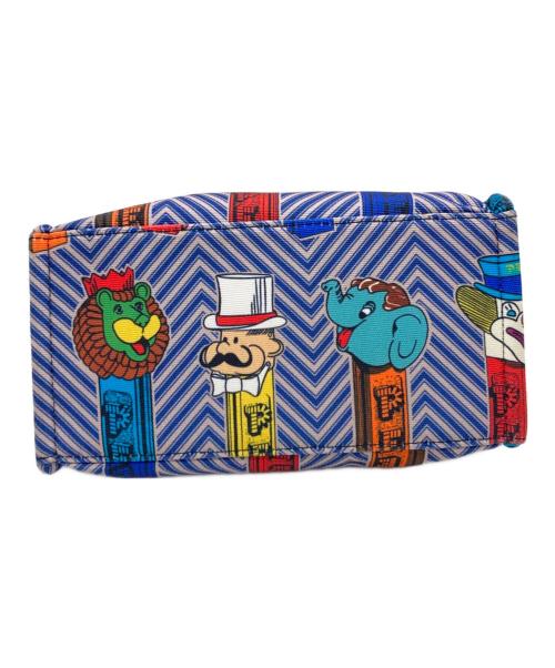 ear PAPILLONNER（イアパピヨネ）ear PAPILLONNER (イアパピヨネ) PEZ (ペッツ) ミニトートバッグ ブルーの古着・服飾アイテム