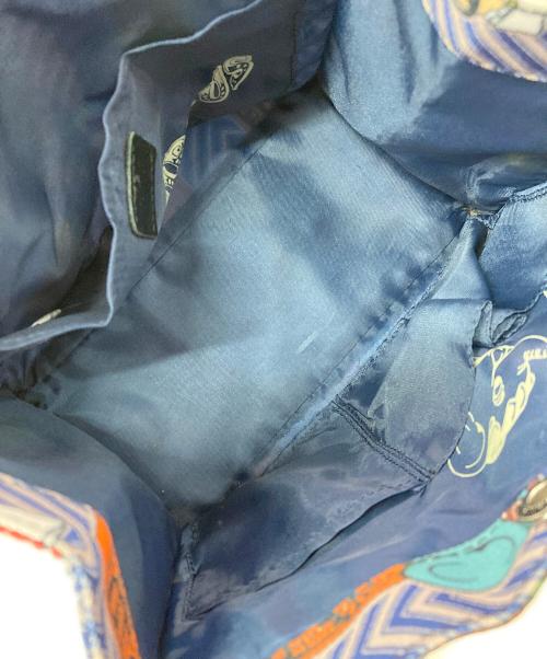 ear PAPILLONNER（イアパピヨネ）ear PAPILLONNER (イアパピヨネ) PEZ (ペッツ) ミニトートバッグ ブルーの古着・服飾アイテム