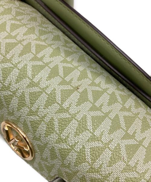 MICHAEL KORS（マイケル・コース）MICHAEL KORS (マイケル・コース) 2WAYバッグ グリーン×ホワイトの古着・服飾アイテム