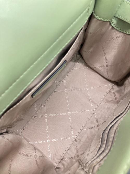 MICHAEL KORS（マイケル・コース）MICHAEL KORS (マイケル・コース) 2WAYバッグ グリーン×ホワイトの古着・服飾アイテム