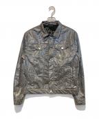 LAST NESTラストネスト）の古着「パイソン柄ジャケット」｜グレー
