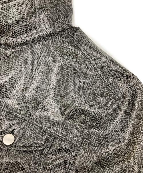 LAST NEST（ラストネスト）LAST NEST (ラストネスト) パイソン柄ジャケット グレー サイズ:FREEの古着・服飾アイテム