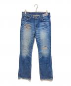 LEVI'S×TMTリーバイス×ティーエムティー）の古着「刺繍デニムパンツ」｜インディゴ