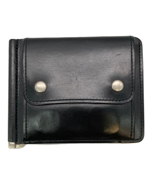 SLOW（スロウ）SLOW (スロウ) マネークリップ2つ折り財布 ブラックの古着・服飾アイテム