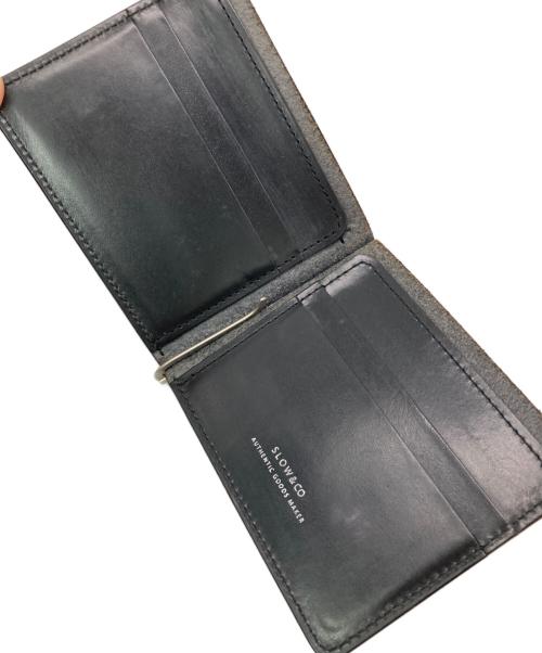 SLOW（スロウ）SLOW (スロウ) マネークリップ2つ折り財布 ブラックの古着・服飾アイテム