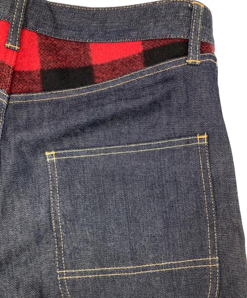 COMME des GARCONS JUNYA WATANABE MAN（コム デ ギャルソン ジュンヤ ワタナベ マン）COMME des GARCONS JUNYA WATANABE MAN (コム デ ギャルソン ジュンヤ ワタナベ マン) 切替デニムパンツ インディゴ サイズ:Sの古着・服飾アイテム