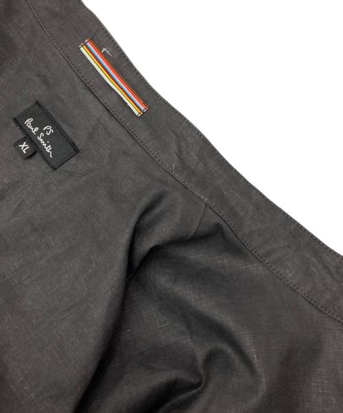 PAUL SMITH（ポールスミス）PAUL SMITH (ポールスミス) リネンライダースジャケット グレー サイズ:XLの古着・服飾アイテム