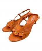 TOD'Sトッズ）の古着「レザーサンダル」｜ブラウン