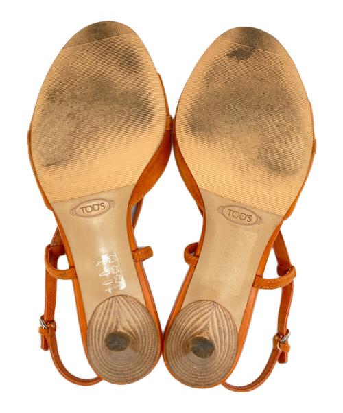 TOD'S（トッズ）TOD'S (トッズ) レザーサンダル ブラウン サイズ:37 1/2の古着・服飾アイテム