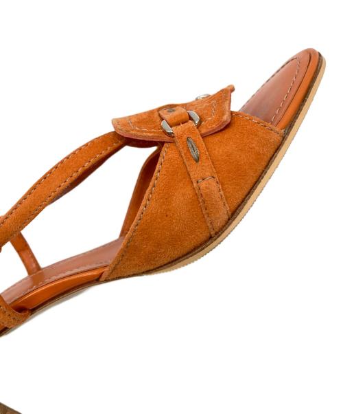 TOD'S（トッズ）TOD'S (トッズ) レザーサンダル ブラウン サイズ:37 1/2の古着・服飾アイテム