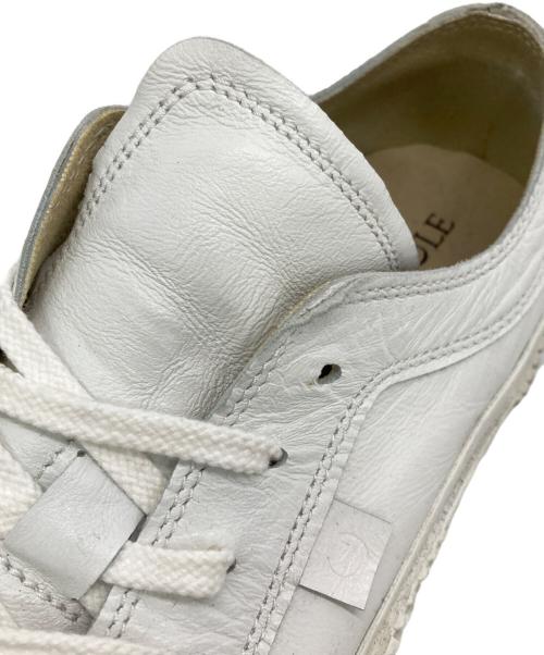 SPINGLE MOVE（スピングルムーヴ）SPINGLE MOVE (スピングルムーヴ) レザースニーカー ホワイト サイズ:L（26.5cm相当）の古着・服飾アイテム