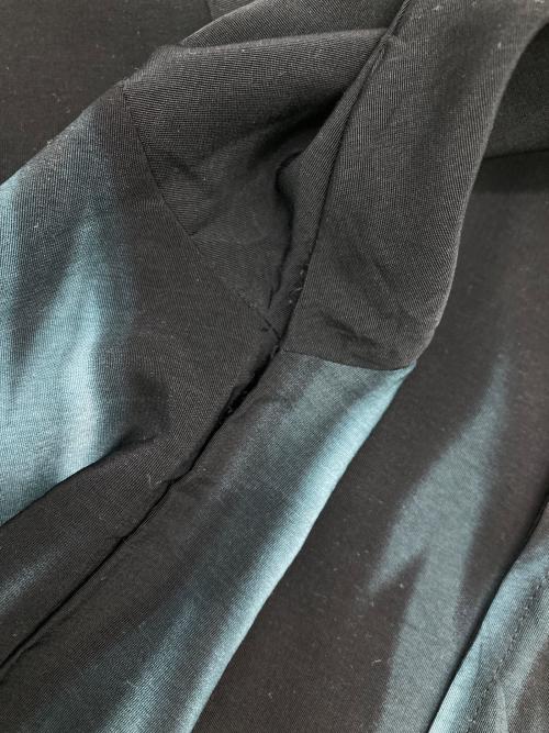 ANCHOR BLUE（アンカーブルー）ANCHOR BLUE (アンカーブルー) ［古着］ファイヤーパターン オープンカラーシャツ ブラック×レッド サイズ:XLの古着・服飾アイテム