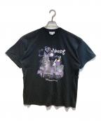 DISNEYディズニー）の古着「ファントムマナー Tシャツ」｜ブラック×パープル