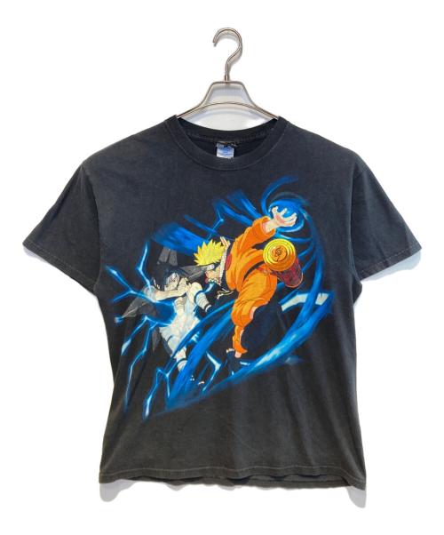 NARUTO（ナルト）NARUTO (ナルト) ［古着］アニメTシャツ ブラック サイズ:Ｌの古着・服飾アイテム