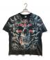 LIQUID BLUE（リキッドブルー）の古着「［古着］スカルプリントTシャツ」｜ブラック