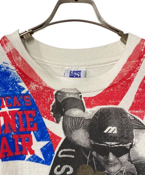 UNISPORT（ユニスポーツ）UNISPORT (ユニスポーツ) オールオーバープリントTシャツ ブルー×レッド×ホワイト サイズ:ＸＬの古着・服飾アイテム