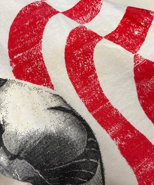 UNISPORT（ユニスポーツ）UNISPORT (ユニスポーツ) オールオーバープリントTシャツ ブルー×レッド×ホワイト サイズ:ＸＬの古着・服飾アイテム