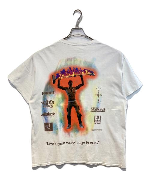 cactus jack（カクタス・ジャック）cactus jack (カクタス・ジャック) ［古着］フォートナイトTシャツ ホワイト サイズ:Lの古着・服飾アイテム