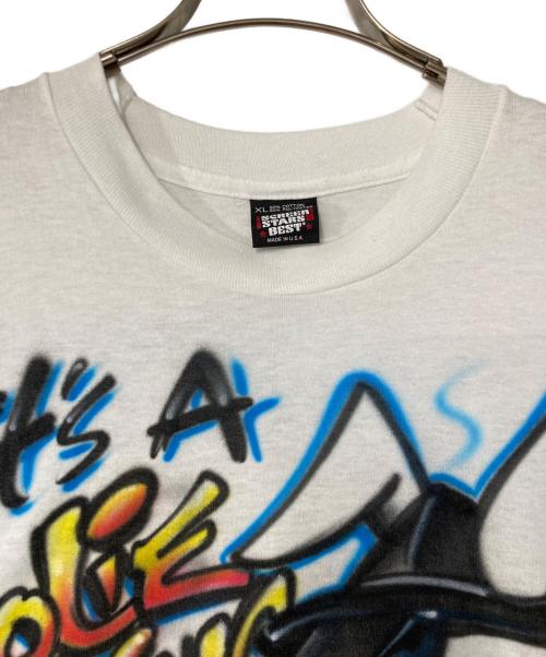 SCREEN STARS BEST（スクリーンズスターズベスト）SCREEN STARS BEST (スクリーンズスターズベスト) プリントTシャツ USA製 80s ホワイト サイズ:XLの古着・服飾アイテム