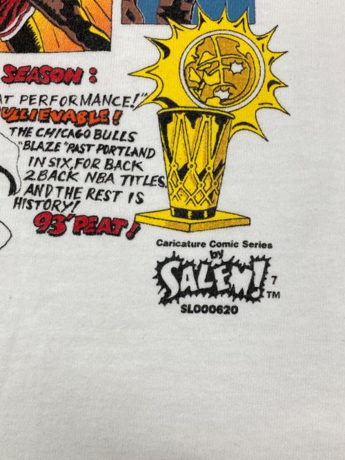 SALEM SPORTWEAR（セーラムスポーツウェア）SALEM SPORTWEAR (セーラムスポーツウェア) ［古着］NBAプリントTシャツ ホワイト サイズ:Ｌの古着・服飾アイテム