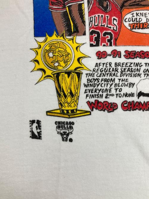 SALEM SPORTWEAR（セーラムスポーツウェア）SALEM SPORTWEAR (セーラムスポーツウェア) ［古着］NBAプリントTシャツ ホワイト サイズ:Ｌの古着・服飾アイテム