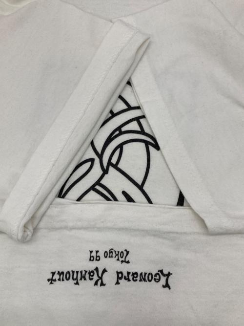 Leonard Kamhout（レナードカムフォート）Leonard Kamhout (レナードカムフォート) プリントTシャツ ホワイト サイズ:Lの古着・服飾アイテム