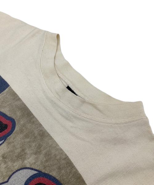 NLB（ニグロリーグベースボール）NLB (ニグロリーグベースボール) Negro Leagues Baseball　Tシャツ BROOKLYN USA製　ニグロリーグ アイボリー×ベージュ サイズ:XLの古着・服飾アイテム