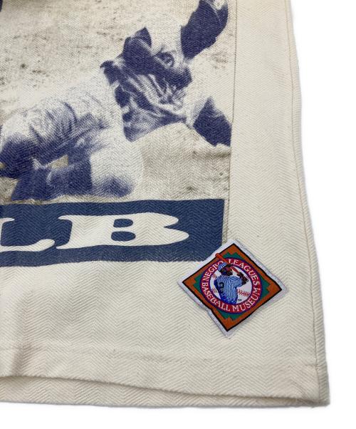 NLB（ニグロリーグベースボール）NLB (ニグロリーグベースボール) Negro Leagues Baseball　Tシャツ BROOKLYN USA製　ニグロリーグ アイボリー×ベージュ サイズ:XLの古着・服飾アイテム
