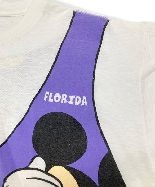 SHERRYS（シェリーズ）SHERRYS (シェリーズ) ［古着］ミッキーTシャツ ホワイト×パープル サイズ:Lの古着・服飾アイテム