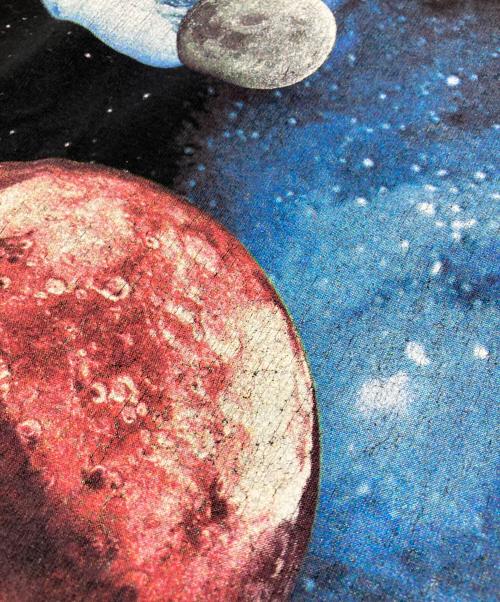 cotton expressions（コットンエクスプレッションズ）cotton expressions (コットンエクスプレッションズ) ［古着］宇宙Tシャツ ブラック サイズ:XLの古着・服飾アイテム