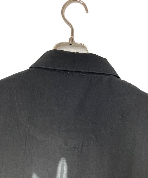 DRAGONFLY（ドラゴンフライ）Dragonfly (ドラゴンフライ) スカル&ファイヤーパターンシャツ ブラック サイズ:XLの古着・服飾アイテム