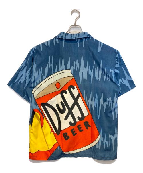 The Simpsons（ザ シンプソンズ）The Simpsons (ザ シンプソンズ) ［古着］オープンカラーシャツ ブルー×イエロー サイズ:Lの古着・服飾アイテム