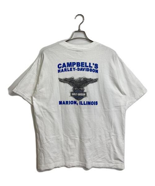 HARLEY-DAVIDSON（ハーレーダビッドソン）HARLEY-DAVIDSON (ハーレーダビッドソン) 【古着】プリントTシャツ　 HOLOUBEK  USA製 ホワイト サイズ:XLの古着・服飾アイテム