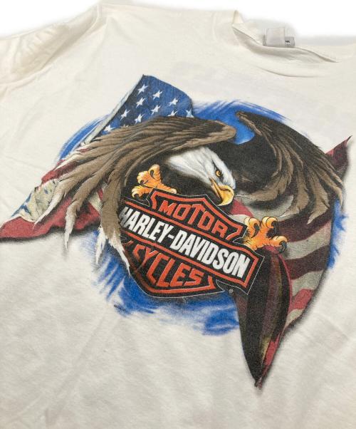 HARLEY-DAVIDSON（ハーレーダビッドソン）HARLEY-DAVIDSON (ハーレーダビッドソン) 【古着】プリントTシャツ　 HOLOUBEK  USA製 ホワイト サイズ:XLの古着・服飾アイテム