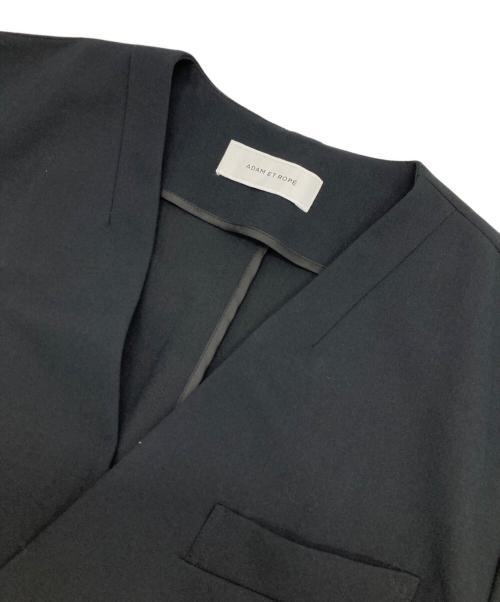 Adam et Rope（アダム エ ロペ）Adam et Rope (アダム エ ロペ) テーラリングワンピース ブラック サイズ:38の古着・服飾アイテム