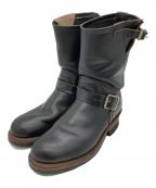 RED WINGレッドウィング）の古着「エンジニアブーツ」｜ブラック