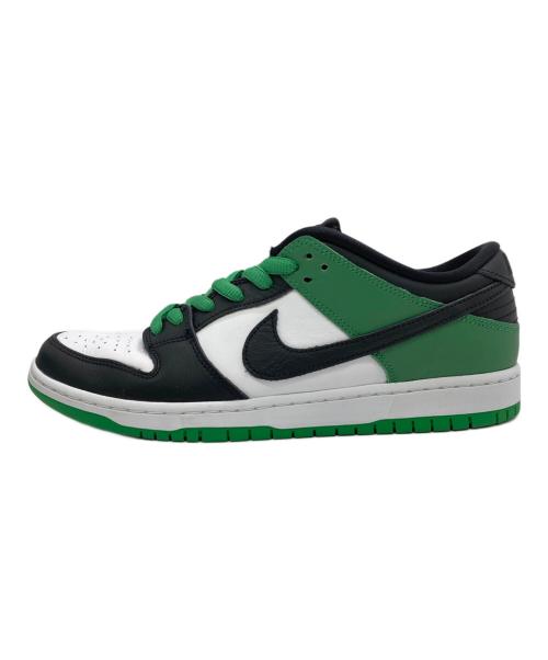 NIKE SB（ナイキエスビー）NIKE SB (ナイキエスビー) DUNK LOW PRO グリーン×ホワイト サイズ:US9.5の古着・服飾アイテム